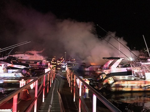 Molly Pitcher Boat Fire